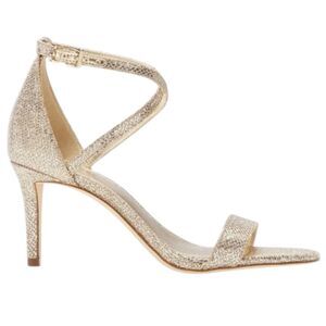 Michael Kors Ava Mid Sandal, Women's Leather Strappy 3.25" Pump Heels size 8.5